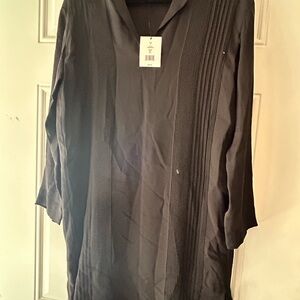 Vince Black Long Sleeve Dress